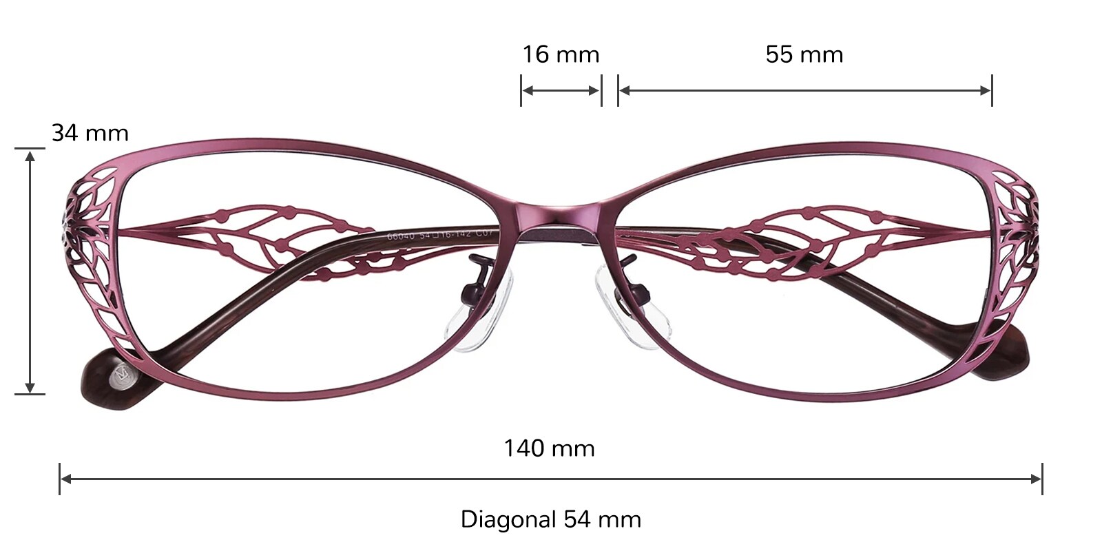 Gina Oval Purple Eyeglasses | Glassesshop