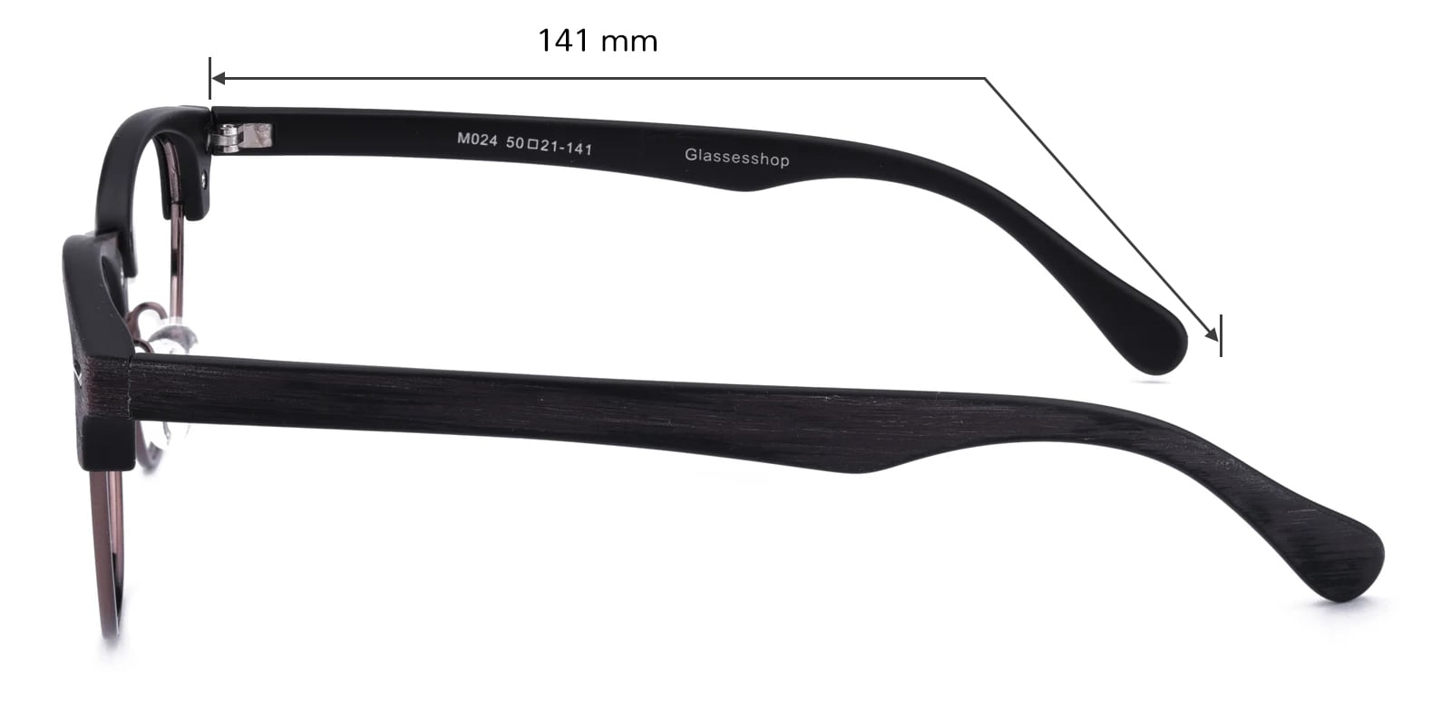 Derrick Browline,Horn,Classic Wayframe Brown Eyeglasses | Glassesshop