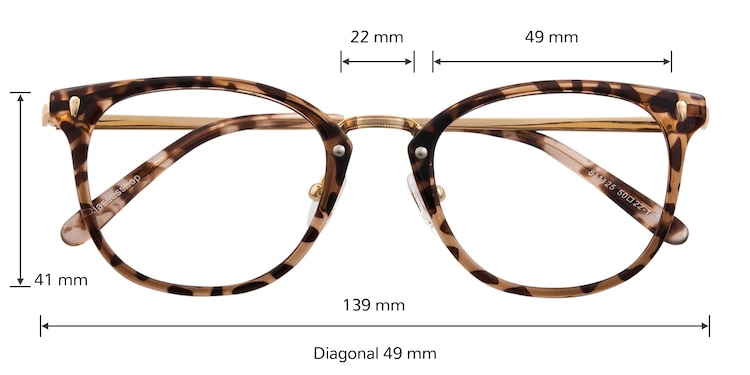 Water Oval Tortoise Eyeglasses | Glassesshop display picture 2