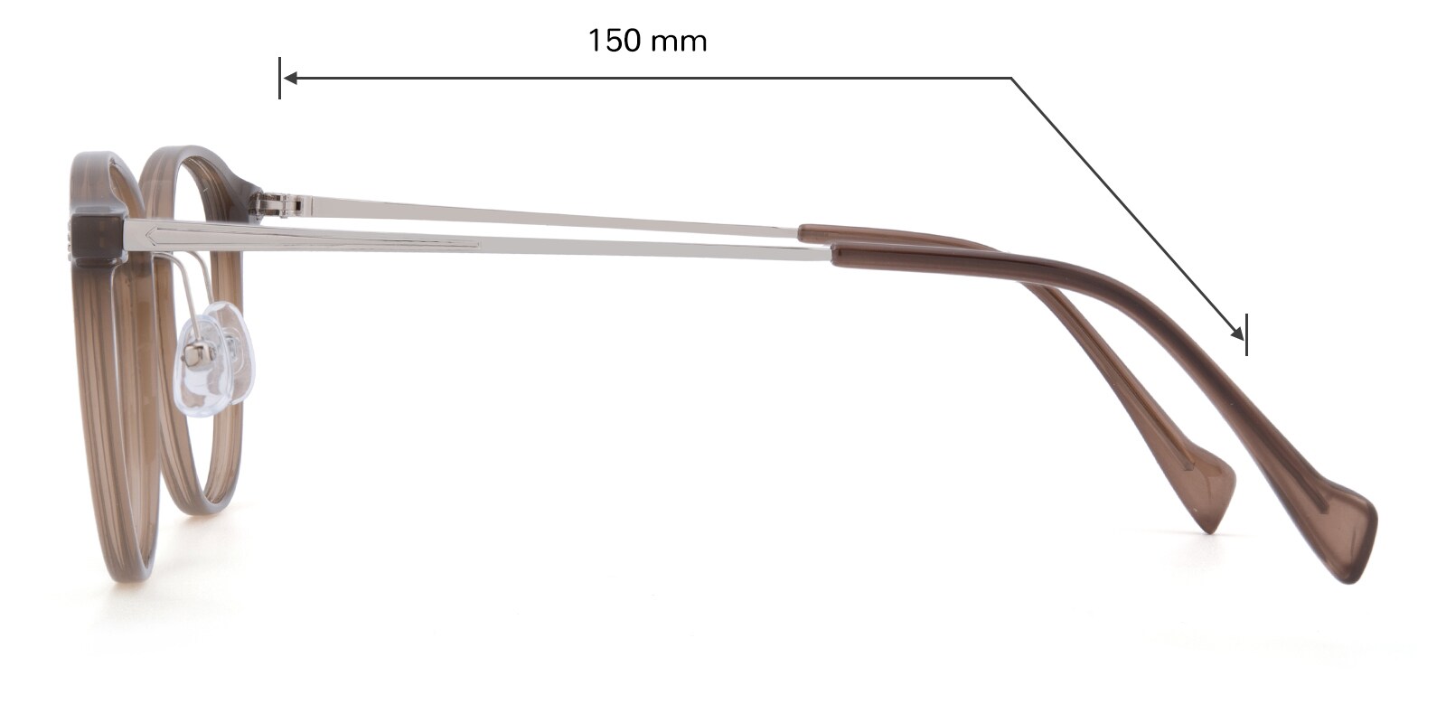 DesMoines Round Brown Eyeglasses | Glassesshop