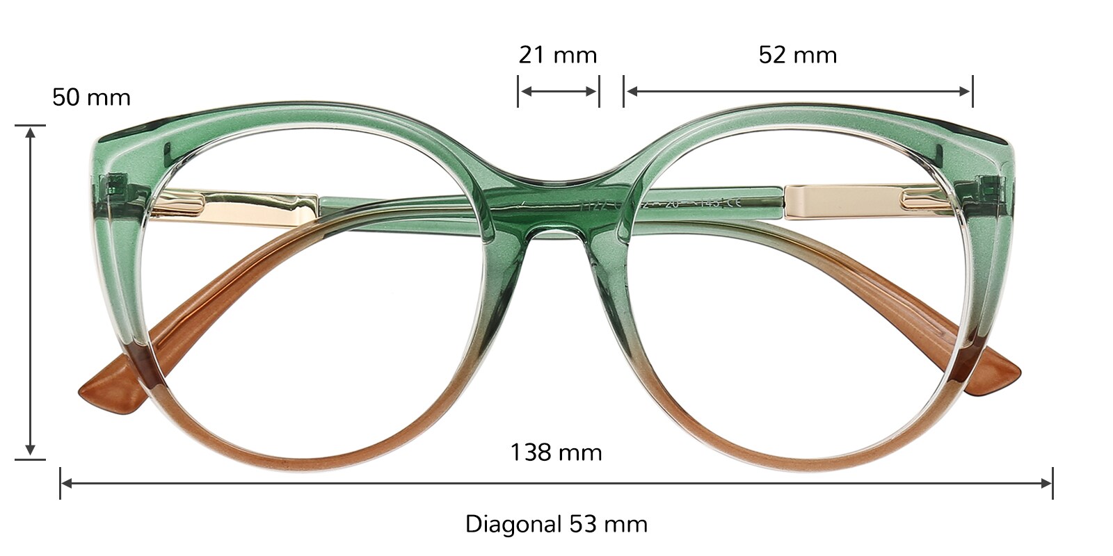 Cynthia Cat Eye Green Eyeglasses | Glassesshop