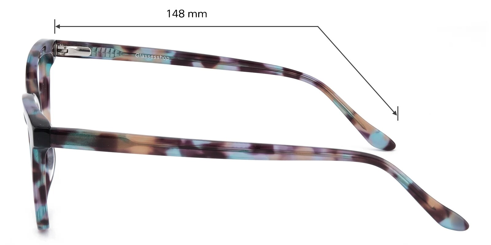 Poppy Cat Eye Dark Multicolor Eyeglasses | Glassesshop