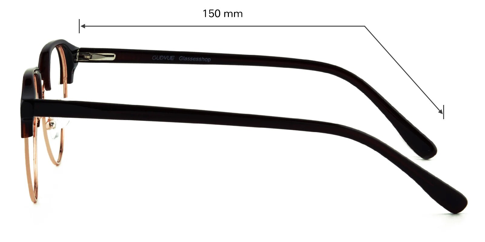 Gemini Browline,Polygon Brown Eyeglasses | Glassesshop
