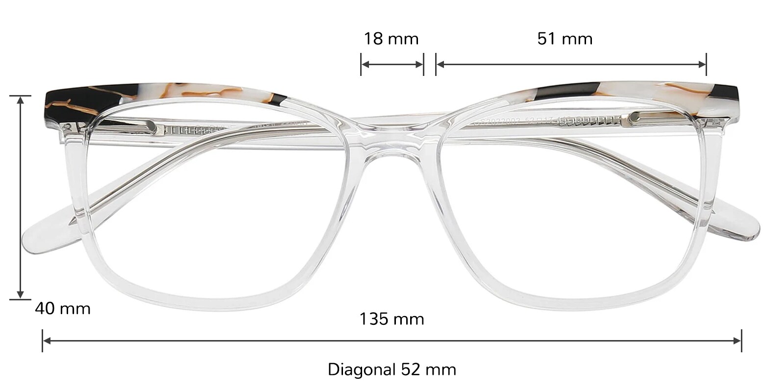新品・未使用♪eyebrella Timeless Hoyle Cat Eye Clear/Floral Sunglasses | GlassesShop
