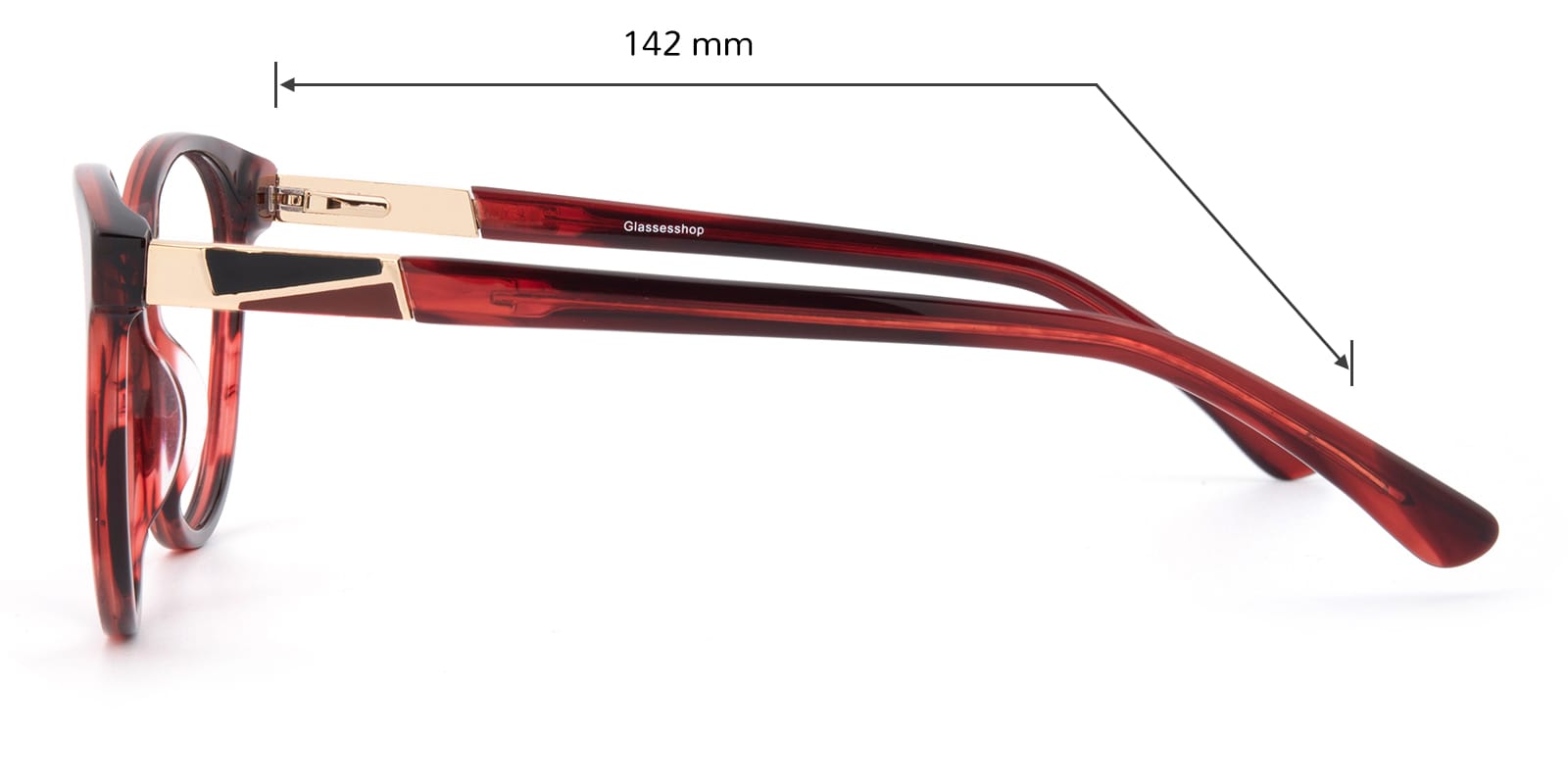 Marquette Oval,Cat Eye Burgundy Eyeglasses | Glassesshop