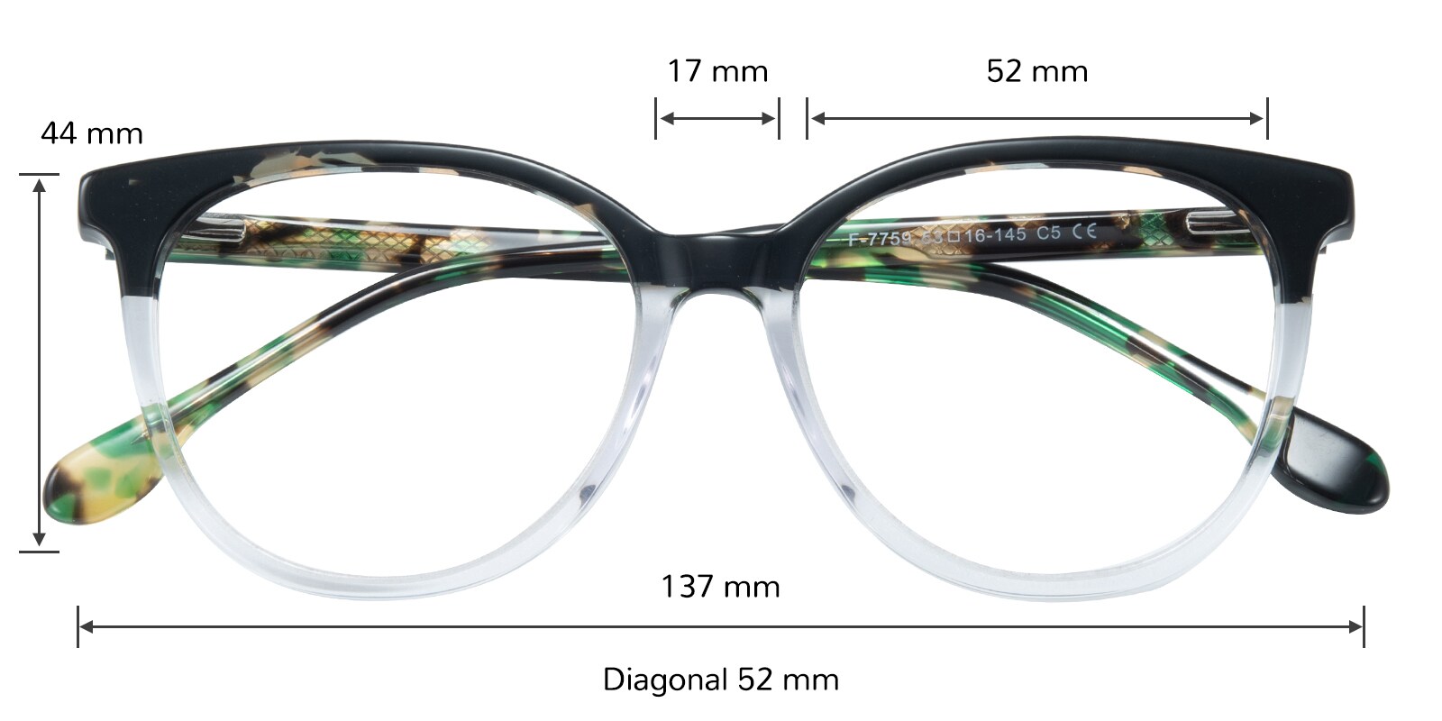 CATEYE - TiKi333  CATEYE - TiKi333 Lewis Cateye Multicolor Glasses | Zeelool
