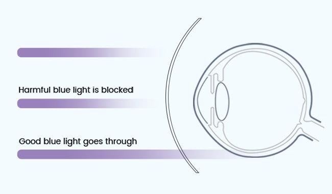 Block blue light rays