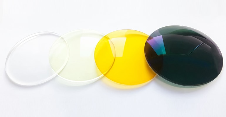 4 Clear Acrylic Discs with Blue Red Green, Acrylic Tortoise Shell Circ