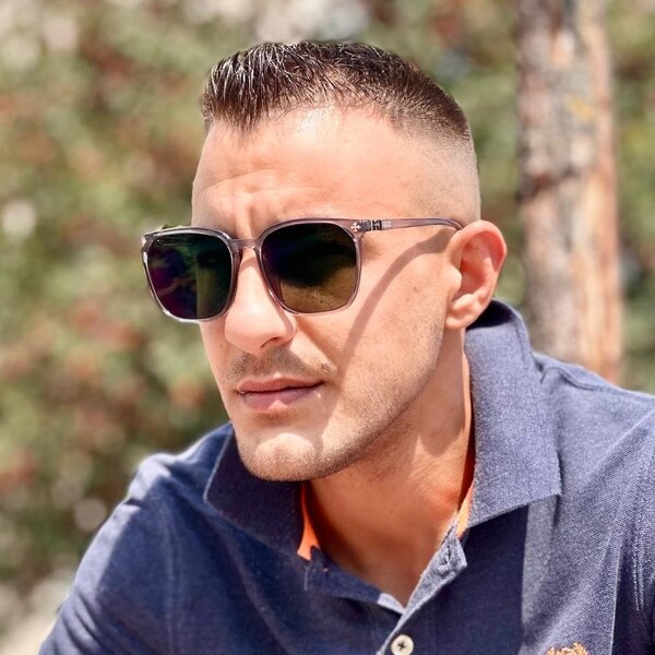 Evanston Square Gray Eyeglasses