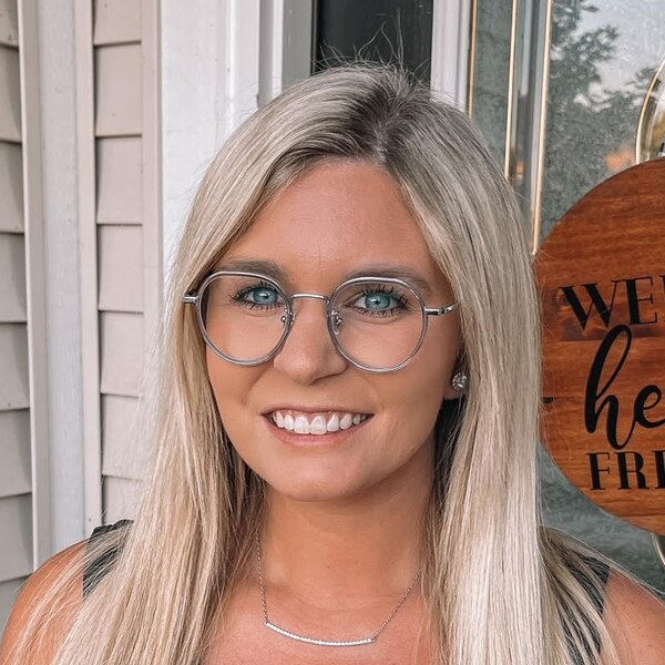 Duluth Round Silver/Crystal Eyeglasses