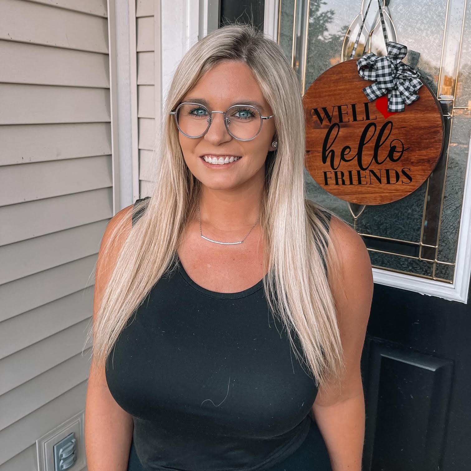 Duluth Round Rose Gold/Crystal Eyeglasses