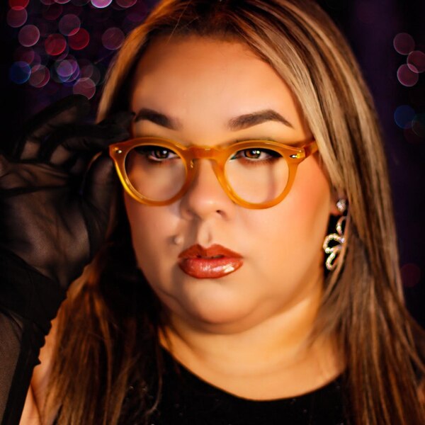 Calgary Round Yellow Eyeglasses