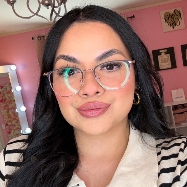 Yellowknife Square Black/ Rose Gold Eyeglasses