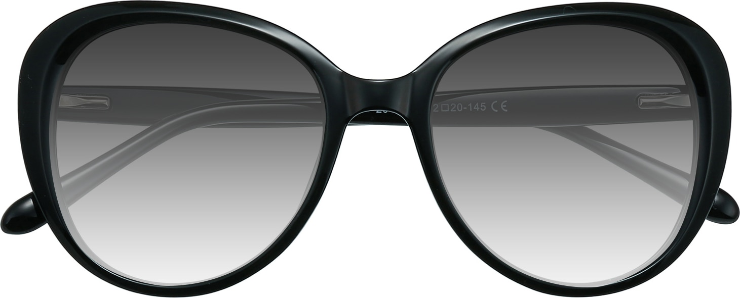 Quinn Cat Eye Black Full-Frame TR90 Sunglasses | GlassesShop