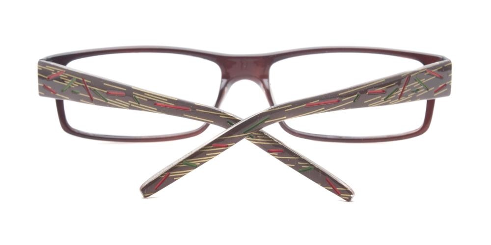 Philip Brown Oval Plastic Eyeglasses