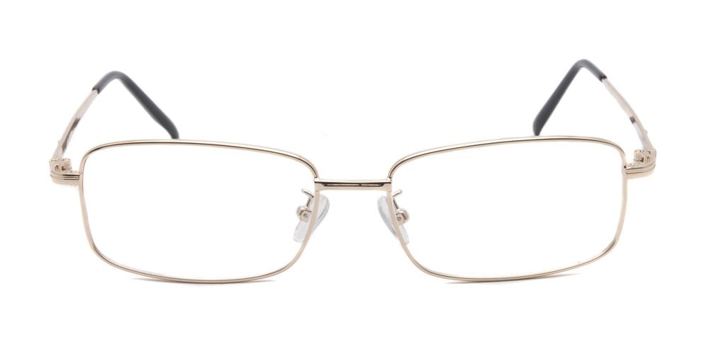 Geneva Golden Square Metal Eyeglasses