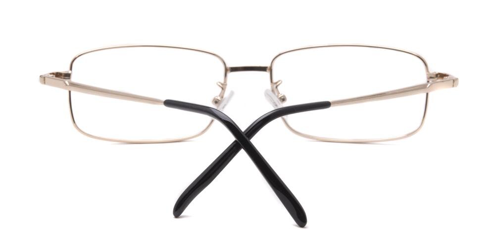 Geneva Golden Square Metal Eyeglasses