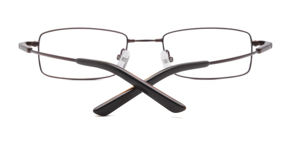 Montserrat Brown Rectangle Eyeglasses