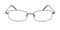 Bern gunmetal Rectangle Metal Eyeglasses