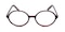 Trussville Red/Black Round Plastic Eyeglasses
