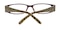 Torrens Brown Oval Plastic Eyeglasses
