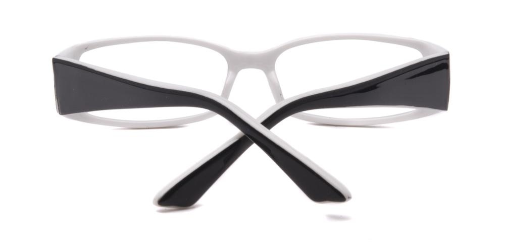 Hopewell Black/white Rectangle Plastic Eyeglasses