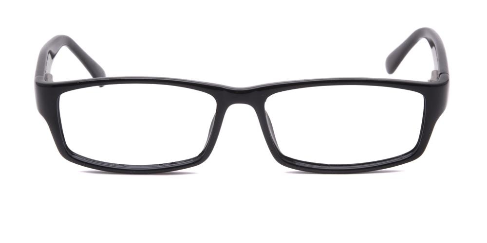 FP0245 Black Rectangle Plastic Eyeglasses