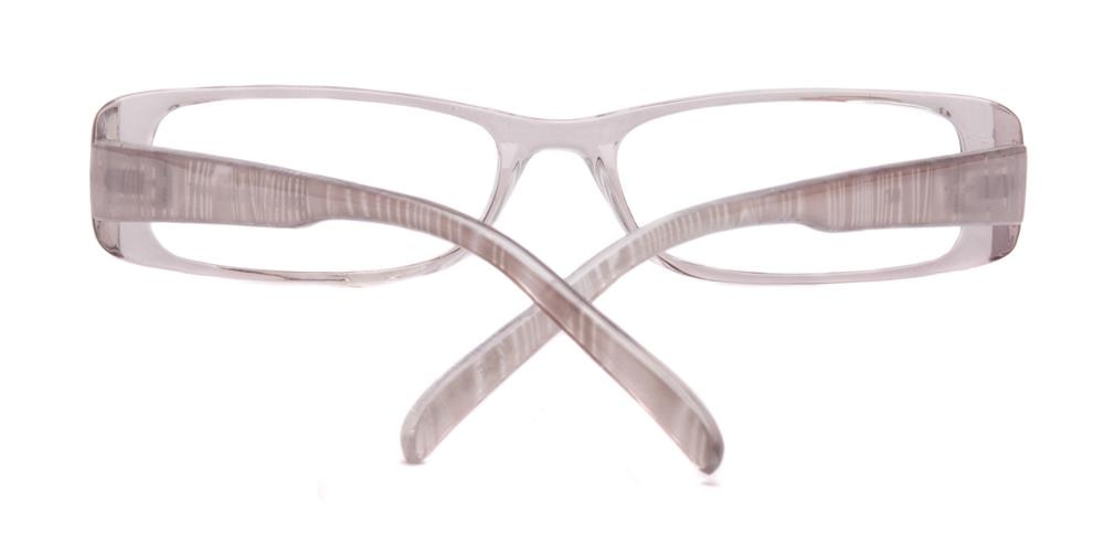 2008 Purple Rectangle Plastic Eyeglasses