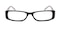 2008 Black Rectangle Plastic Eyeglasses