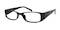 2009 Black Rectangle Plastic Eyeglasses