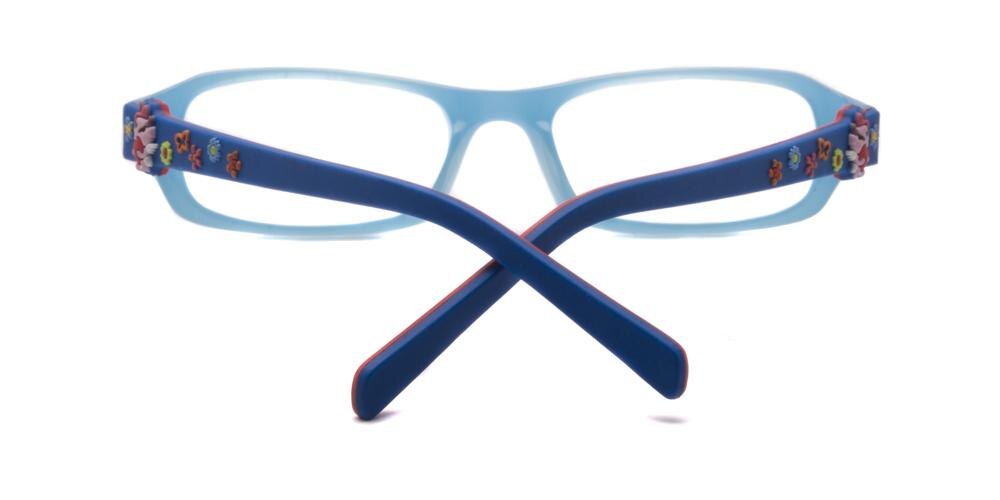 Sierra Blue Rectangle Acetate Eyeglasses