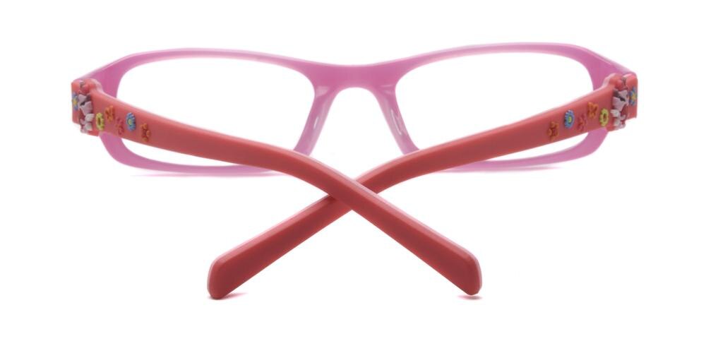Sierra Pink Rectangle Acetate Eyeglasses
