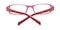 Sierra Pink Rectangle Acetate Eyeglasses