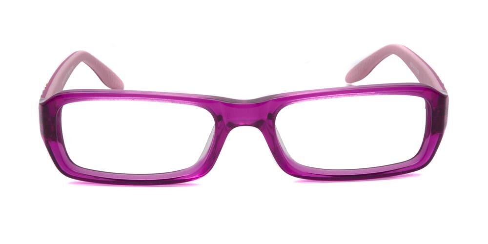 Verd Purple Rectangle Acetate Eyeglasses