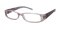 Eyre Purple Oval Plastic Eyeglasses