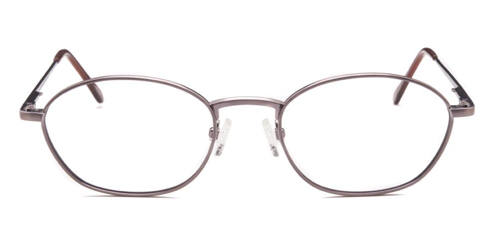 Ignativs Brown Round Titanium Eyeglasses