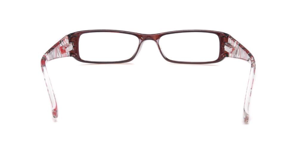 Gippsland Brown Rectangle Plastic Eyeglasses