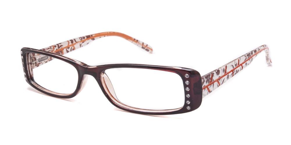Woomera brown Rectangle Plastic Eyeglasses