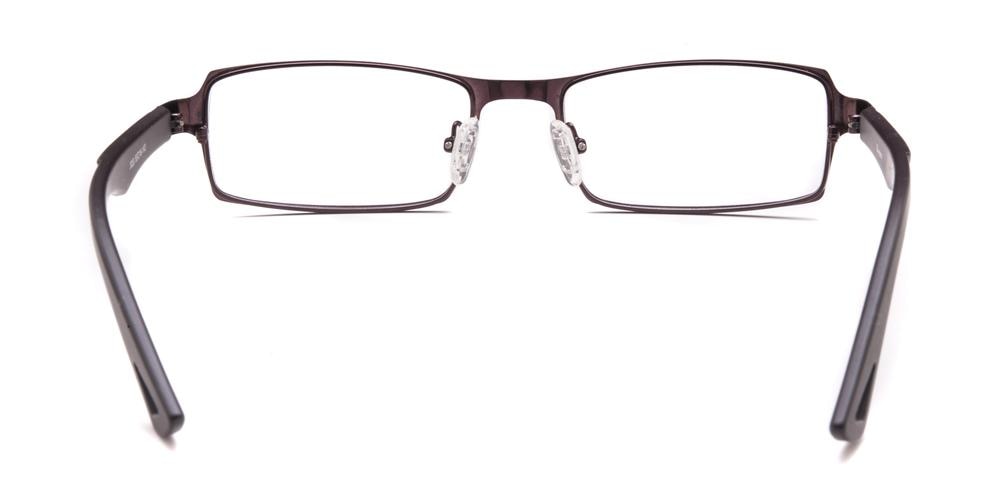 Formosa Brown Rectangle Metal Eyeglasses