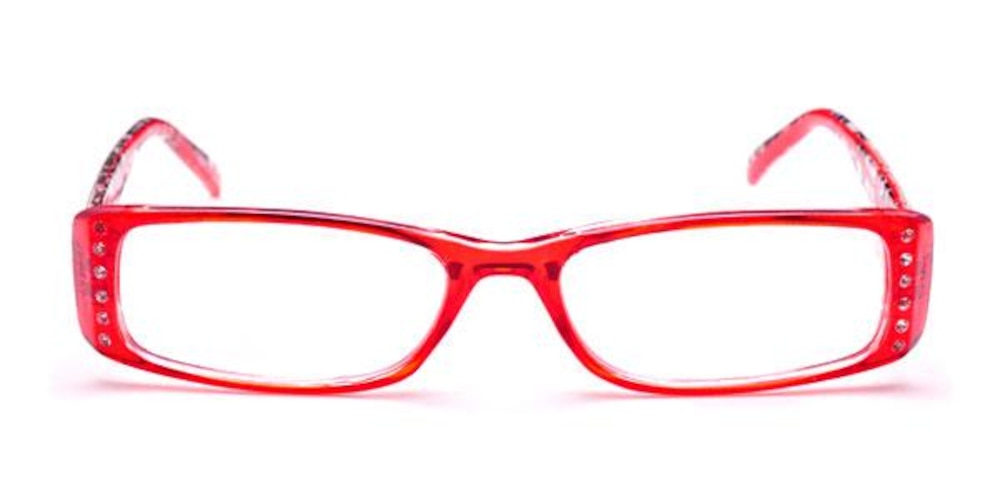 Woomera red Rectangle Plastic Eyeglasses
