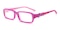 Domingo Purple Rectangle Acetate Eyeglasses