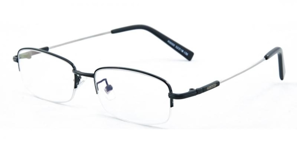 Tarrant Black Rectangle Eyeglasses