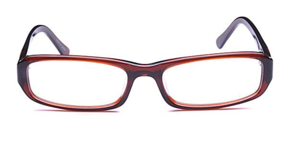 1004 Brown Rectangle Acetate Eyeglasses