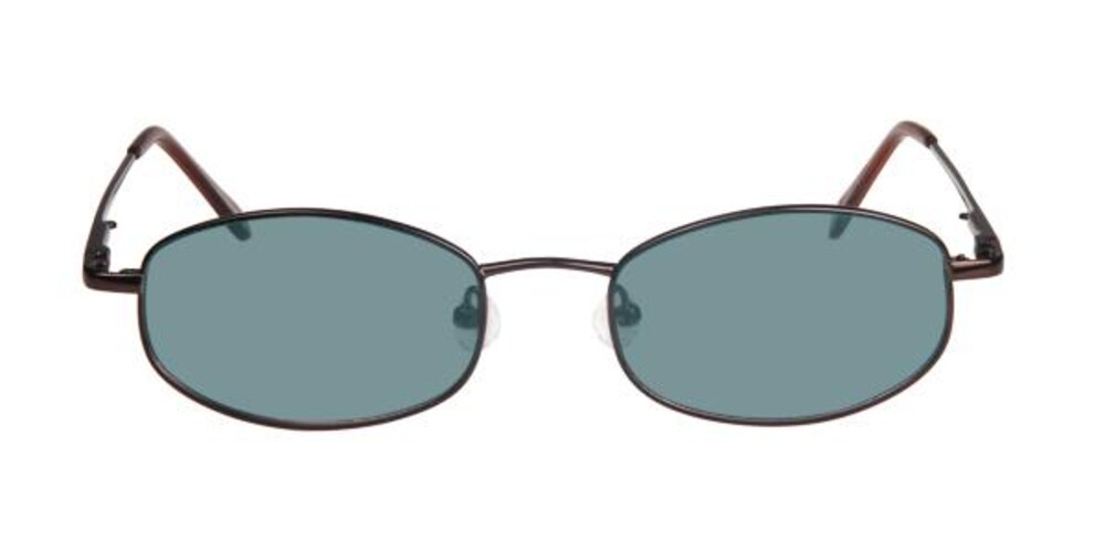 Ivan Brown Round Titanium Sunglasses