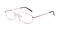 Bern silver Rectangle Metal Eyeglasses