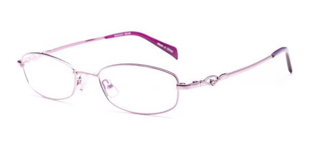 Antigua Purple Oval Eyeglasses
