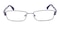 Anjou Gunmetal Rectangle Metal Eyeglasses
