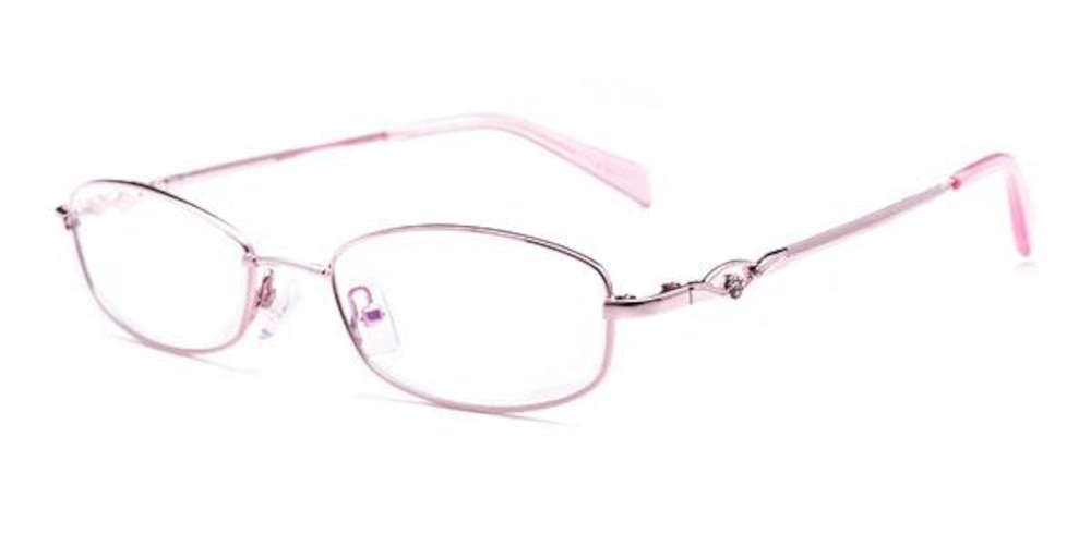 Antigua Pink Oval Eyeglasses