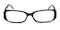 1010 Black Rectangle Acetate Eyeglasses
