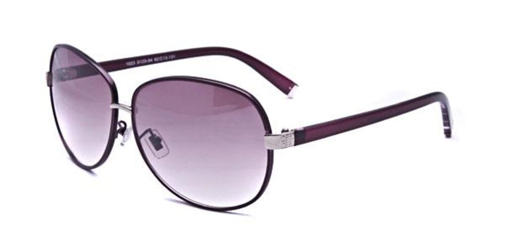 Leeds Purple Classic Wayframe Metal Sunglasses